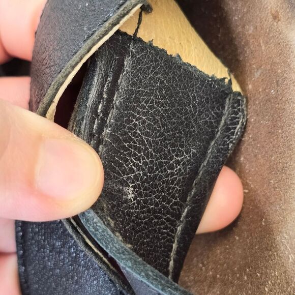 Fly London Women's Wedgefly Black Leather Platform Sandals EU 39 - Picture 15 of 16